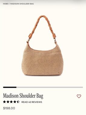HOBO Madison Woven Shoulder Bag in Tan